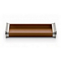 Pen Tray in Brown Leather